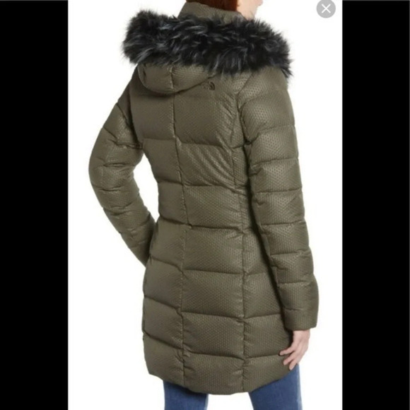 The North Face Hey Mama Parkina Coat Water Repellent 550 Filled Olive Color XS - Picture 16 of 16